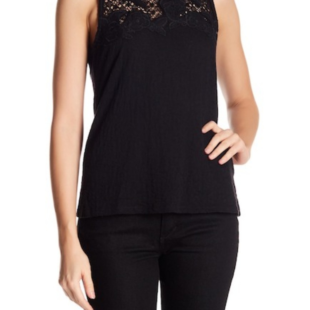Lucky Brand black lace top - Picture 2 of 12
